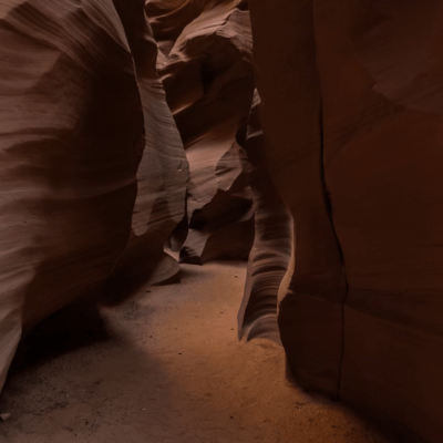 a man in a dark room