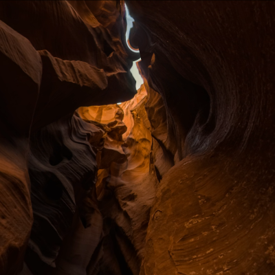 someone in a dark room